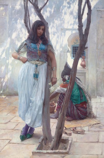 In un cortile, Tunisi da Ferdinand Max Bredt